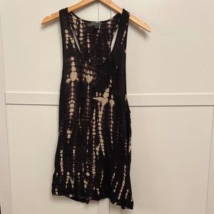 Tie-dye printed tunic dress